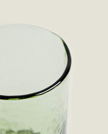 HAMMERED GLASS TUMBLER