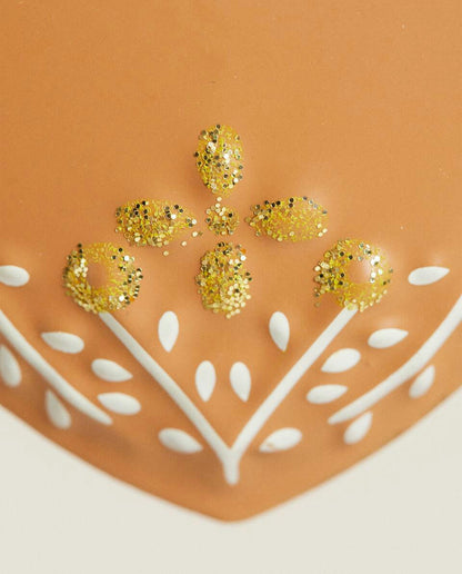 PACK OF METAL CHRISTMAS HEART DECORATION (PACK OF 6)