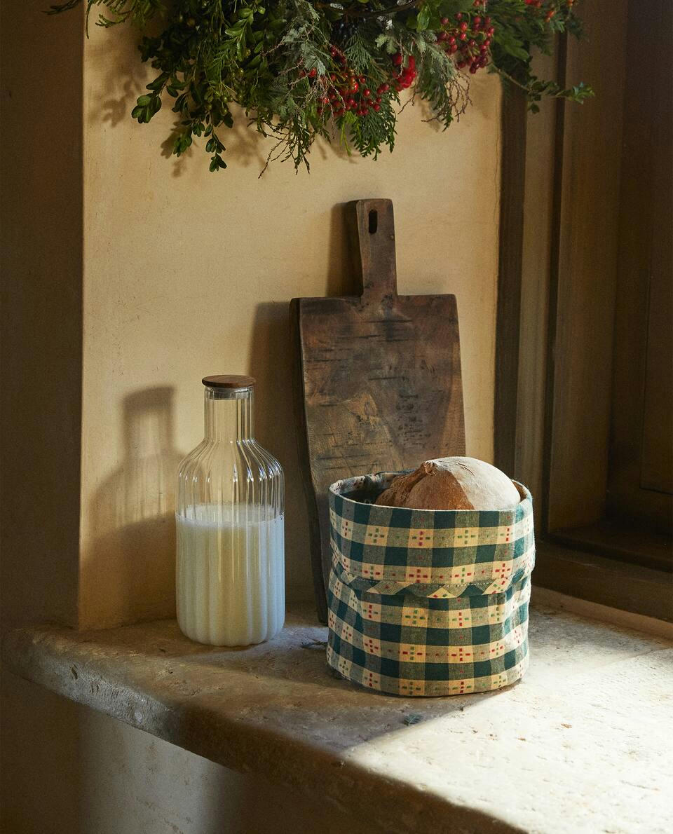 Weihnachtsscheck-Brotkorb 