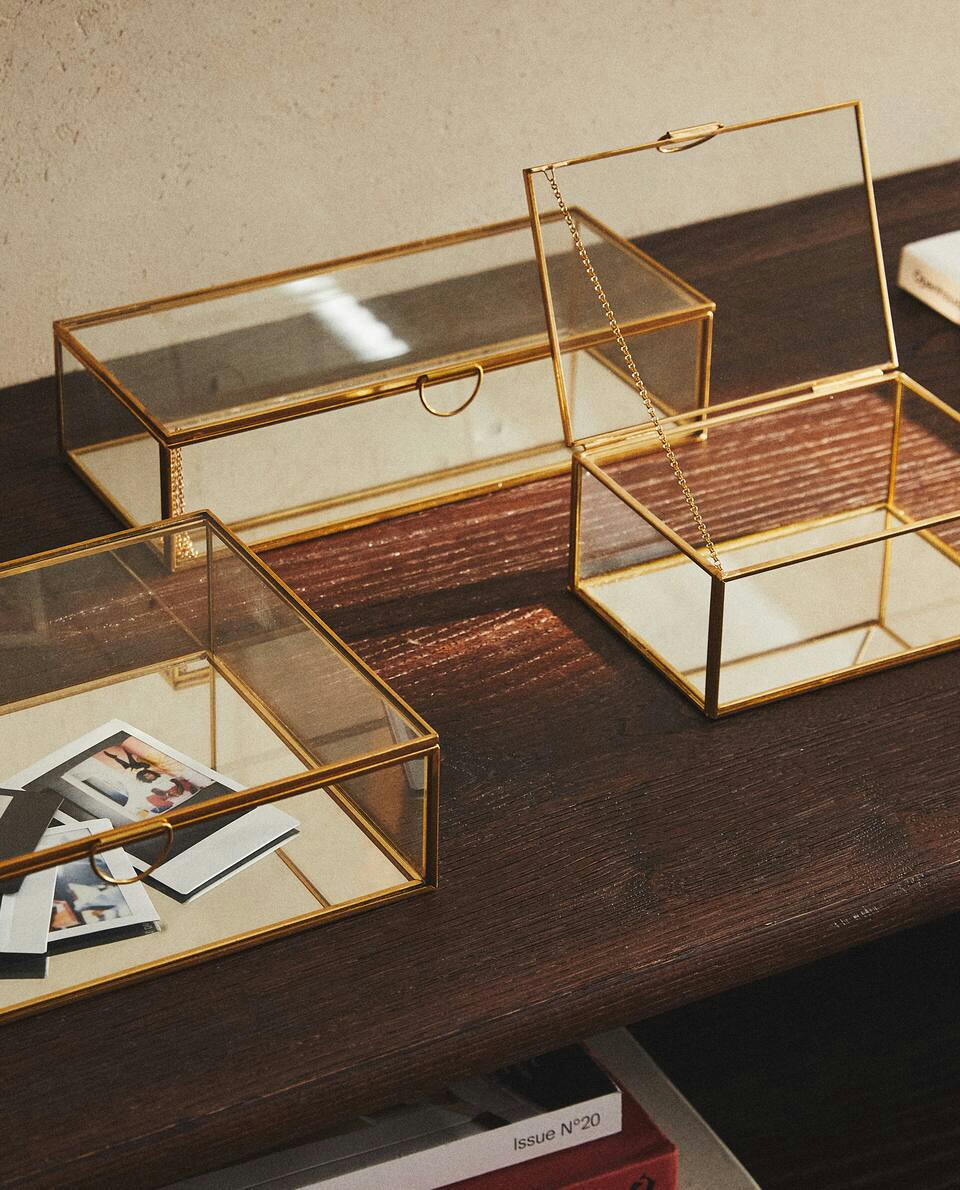 CAJA METAL Y CRISTAL TIMING