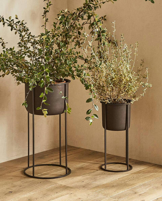 METALLISCHER BLUMENTOPF 