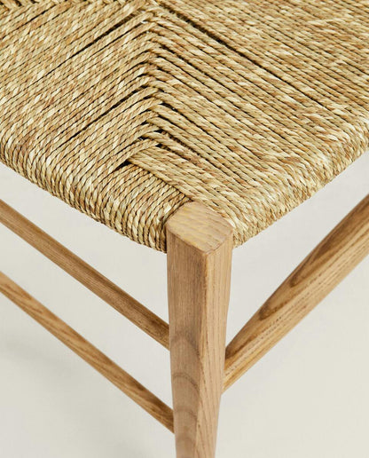 Bank aus Esche und Seegras 