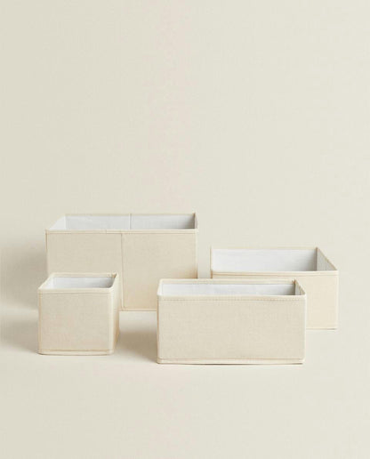 FOLDABLE COTTON STORAGE BOX
