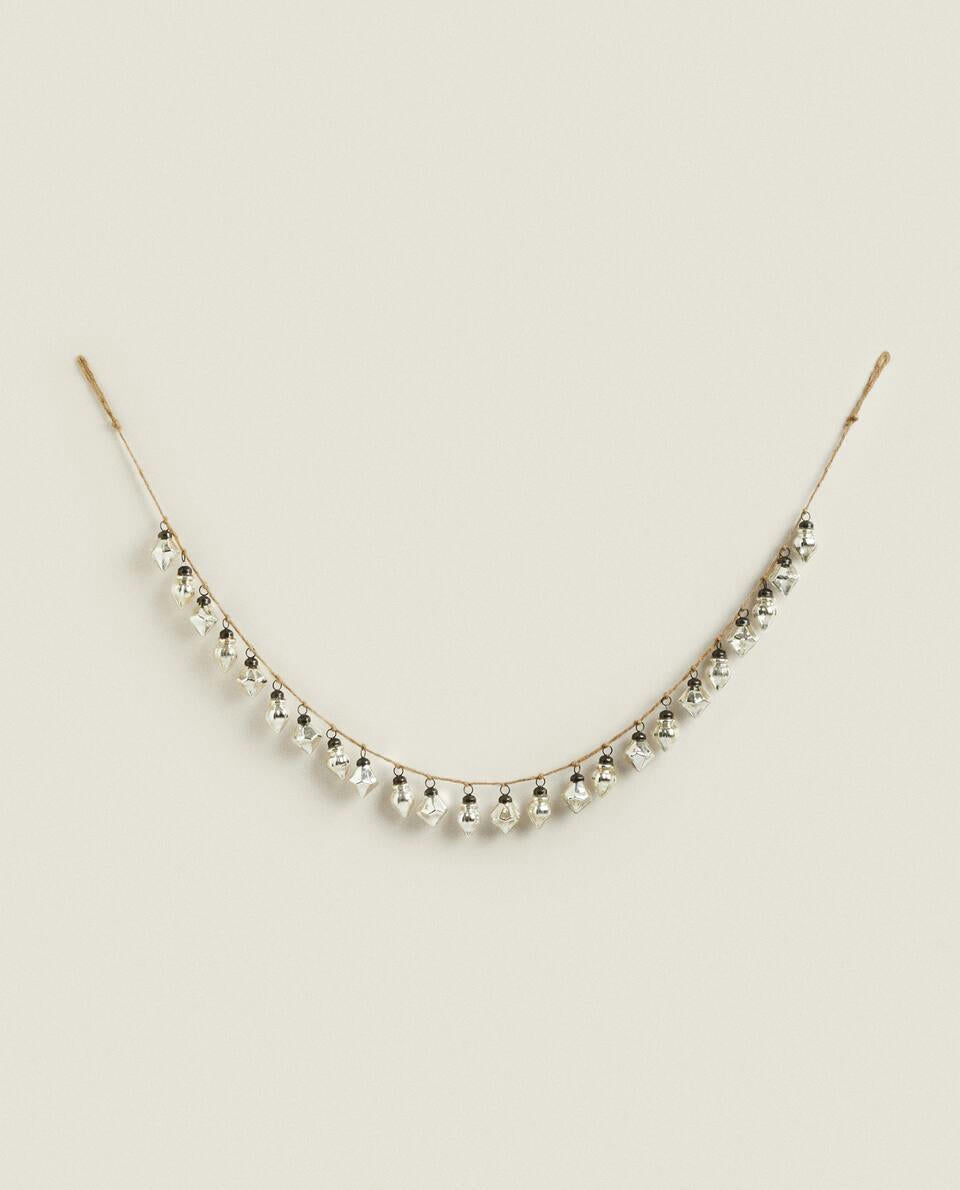 DECORATIVE DIAMOND GLASS CHRISTMAS GARLAND