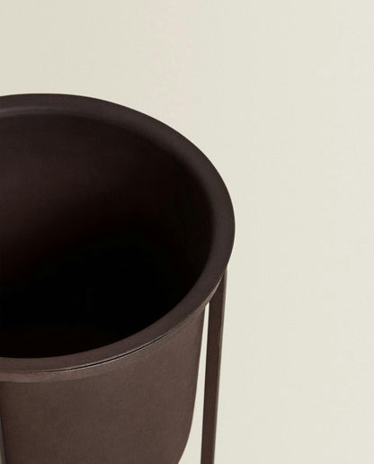 METALLISCHER BLUMENTOPF 