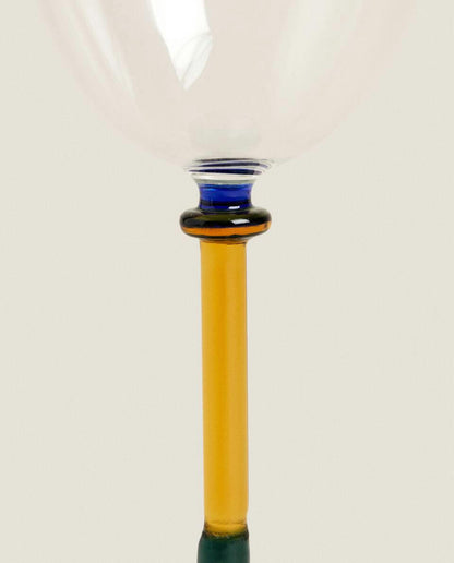 BOROSILICATE GLASS WITH COLOURED STEM