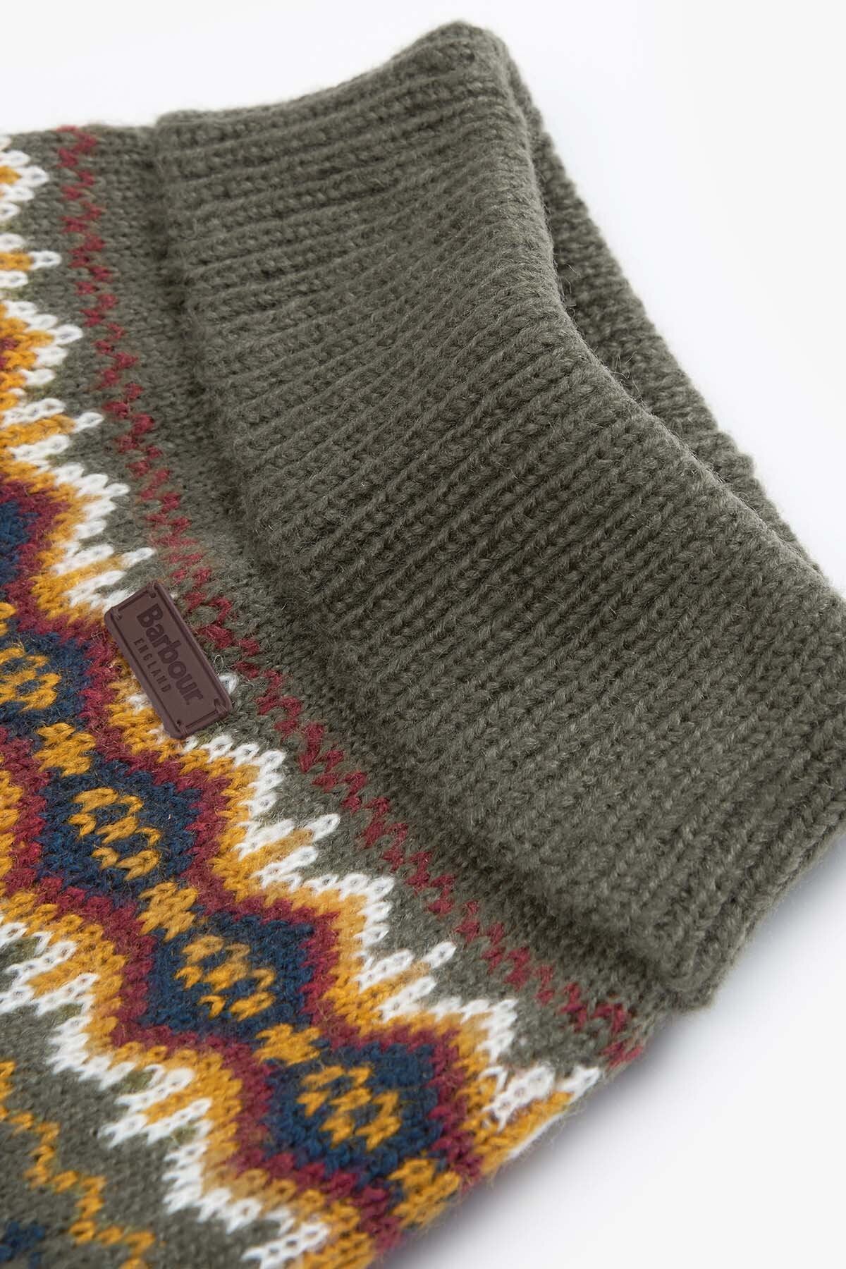 Case Fairisle Dog Jumper - OLIVE
