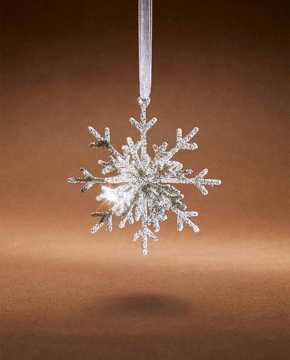 GLITTERY CHRISTMAS SNOWFLAKE DECORATION