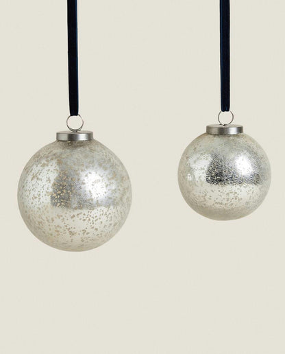 CHRISTMAS LIGHT GLASS BAUBLE DECORATION