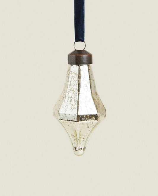 SHINY GLASS DIAMOND CHRISTMAS DECORATION