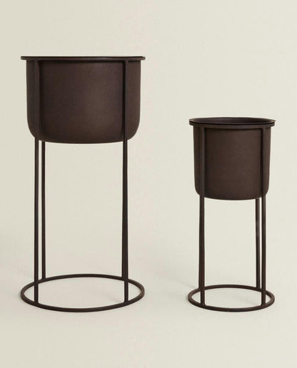 METALLISCHER BLUMENTOPF 