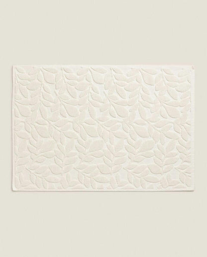 VEGETABLE JACQUARD BATH MAT