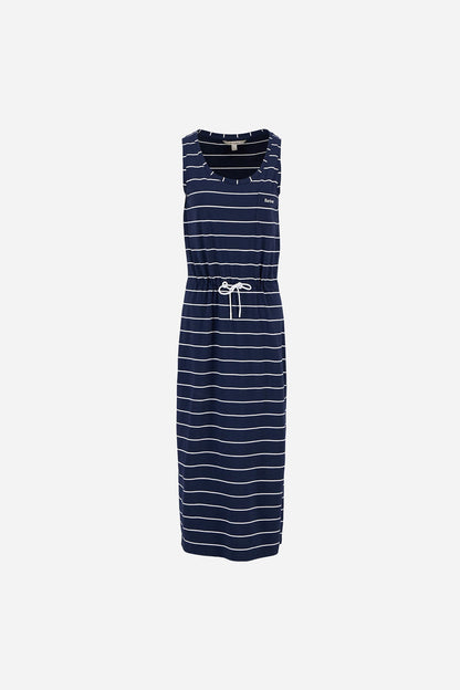 Overland Striped Midi Dress - NAVY STRIPE