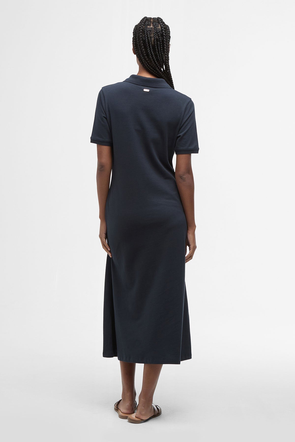 Celeste Midi Polo Dress - NAVY