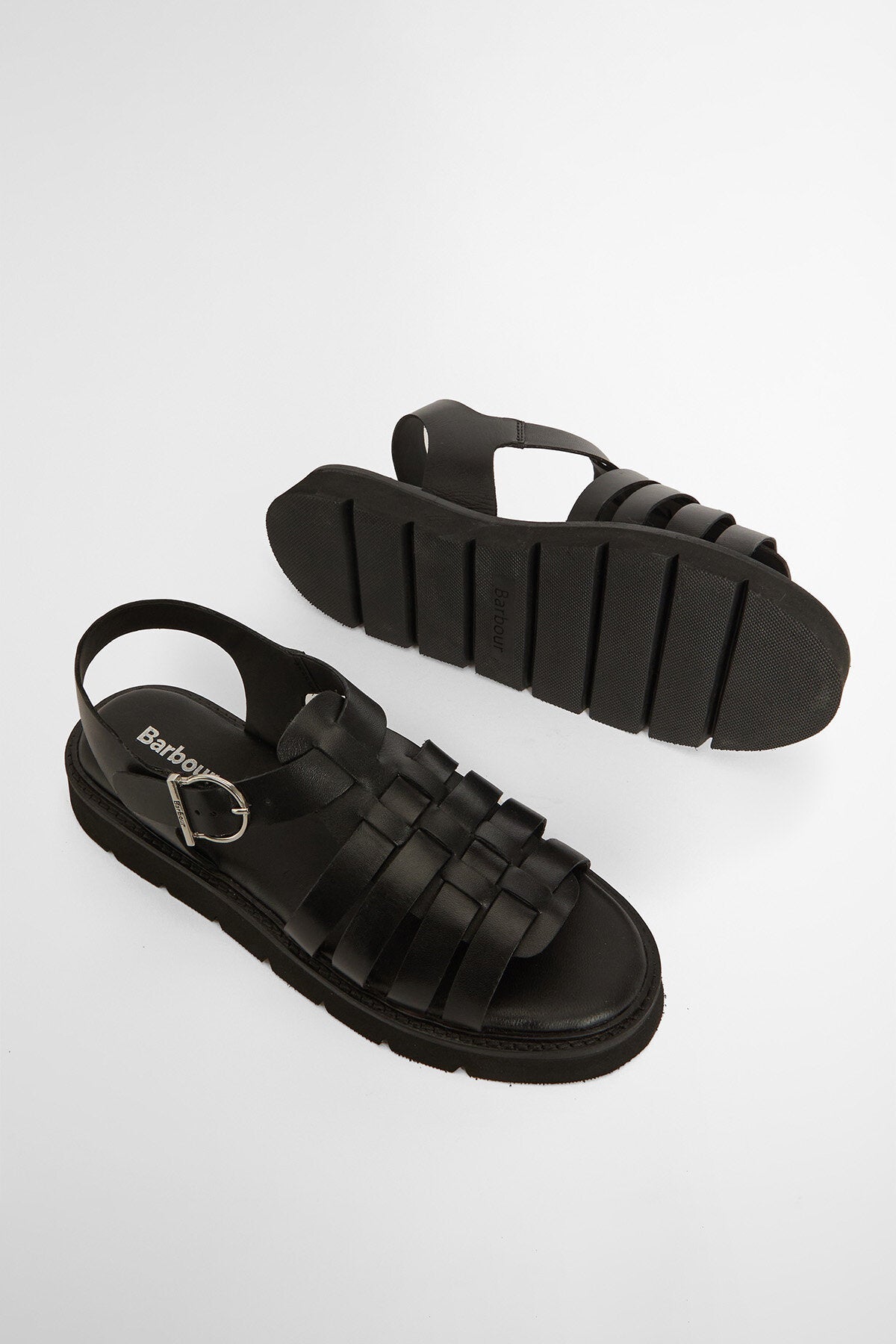 Otterburn Fisherman Sandals - BLACK