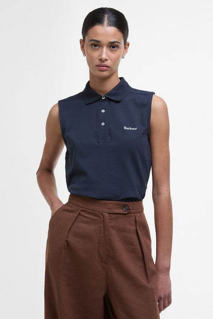 Bowford Sleeveless Polo Shirt - NAVY