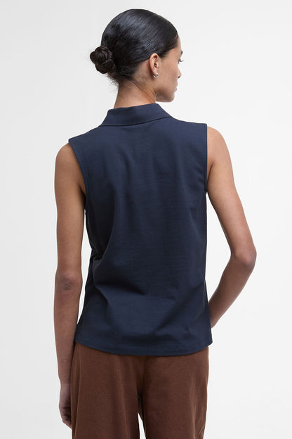 Bowford Sleeveless Polo Shirt - NAVY