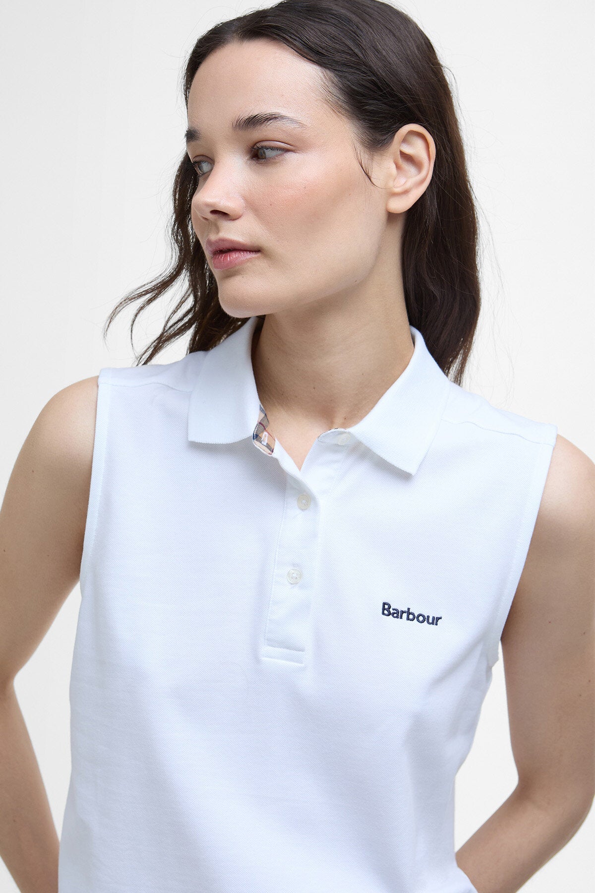 Bowford Sleeveless Polo Shirt - WHITE