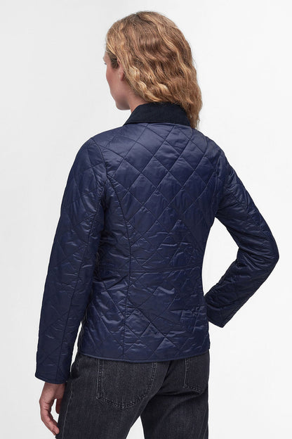 Deveron Quilted Jacket - NAVY/PALE PINK