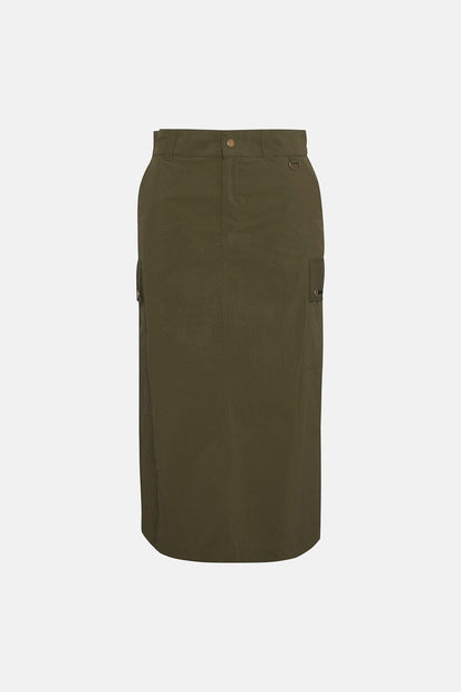 Penshaw Cargo Midi Skirt - FERN