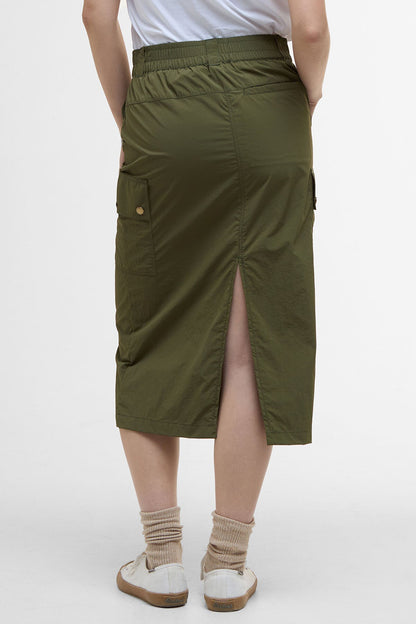 Penshaw Cargo Midi Skirt - FERN