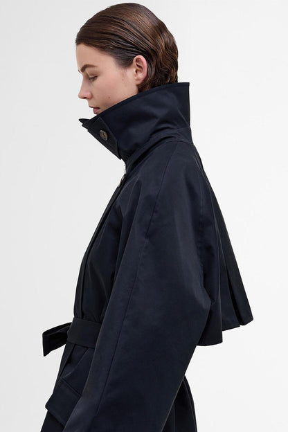 The Edit by Alexa Harley Showerproof Trench Coat - DK NAVY