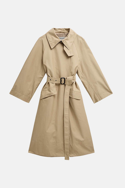 The Edit by Alexa Harley Showerproof Trench Coat - LT SAND