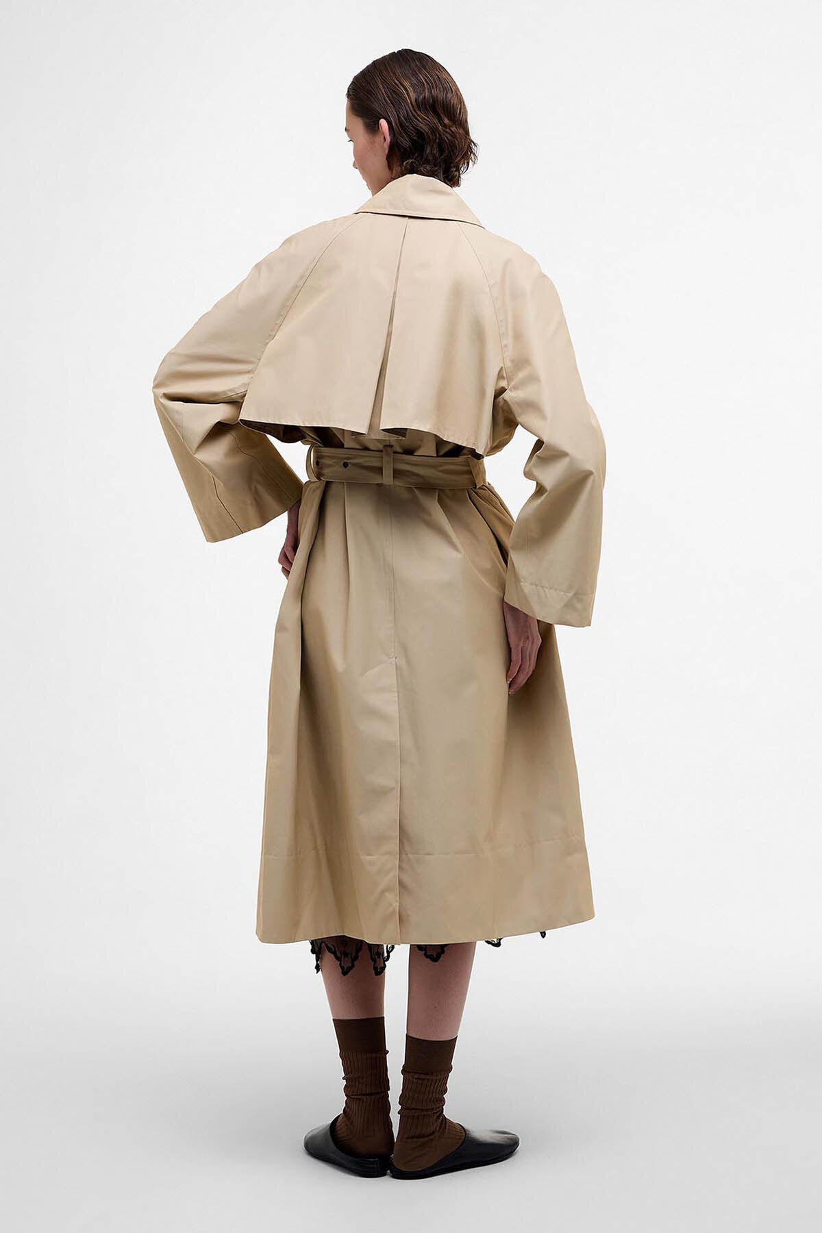 The Edit by Alexa Harley Showerproof Trench Coat - LT SAND