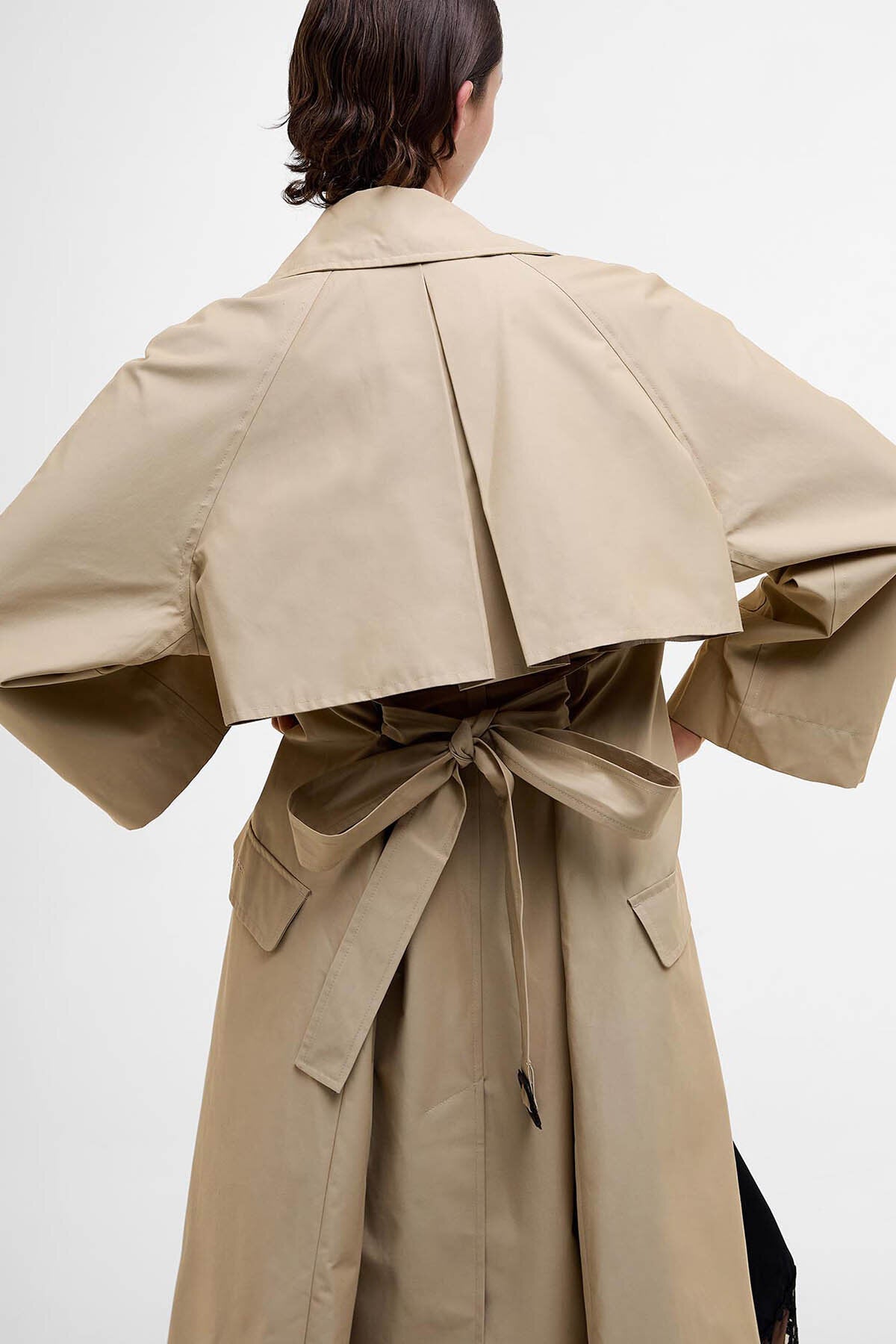 The Edit by Alexa Harley Showerproof Trench Coat - LT SAND