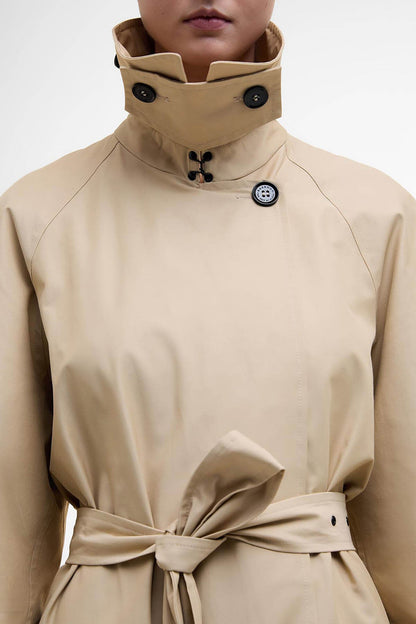 The Edit by Alexa Harley Showerproof Trench Coat - LT SAND