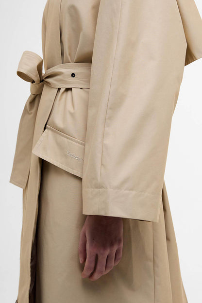 The Edit by Alexa Harley Showerproof Trench Coat - LT SAND