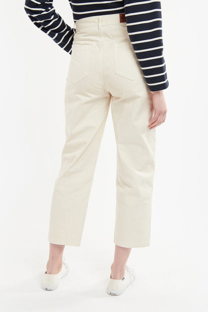 Westbury Barrel Leg Jean - ECRU