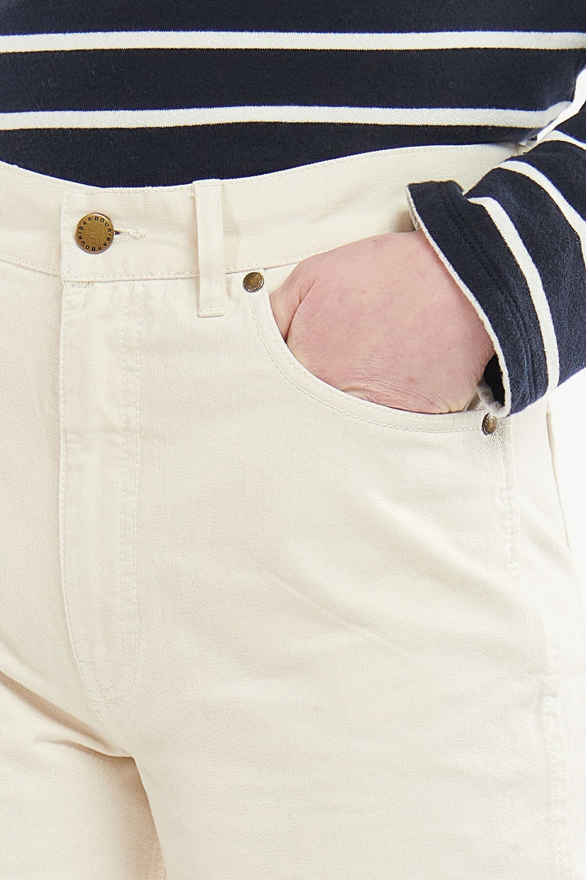 Westbury Barrel Leg Jean - ECRU