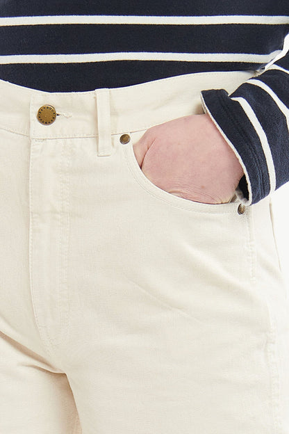 Westbury Barrel Leg Jean - ECRU