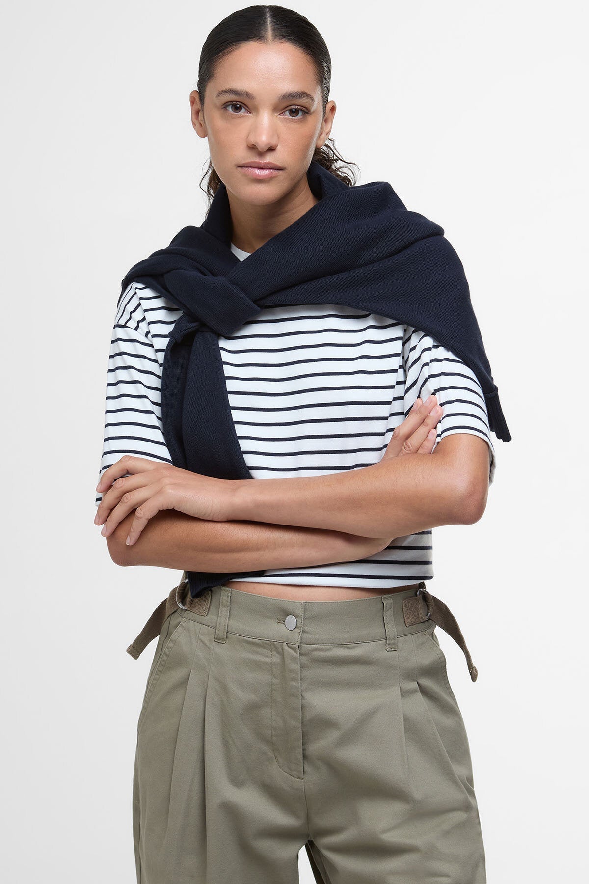 Amber Tapered Trousers - DUSKY GREEN