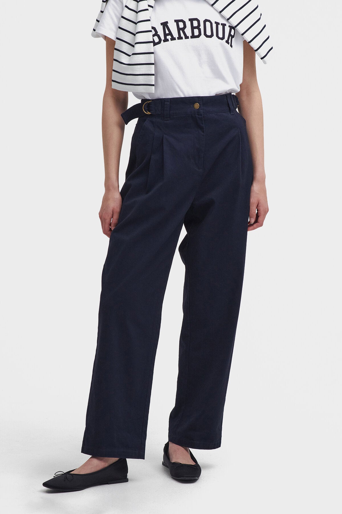 Amber Tapered Trousers - NAVY