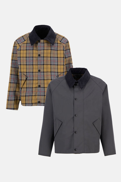 Oversized Reversible Transporter Jacket - ASPHALT GREY