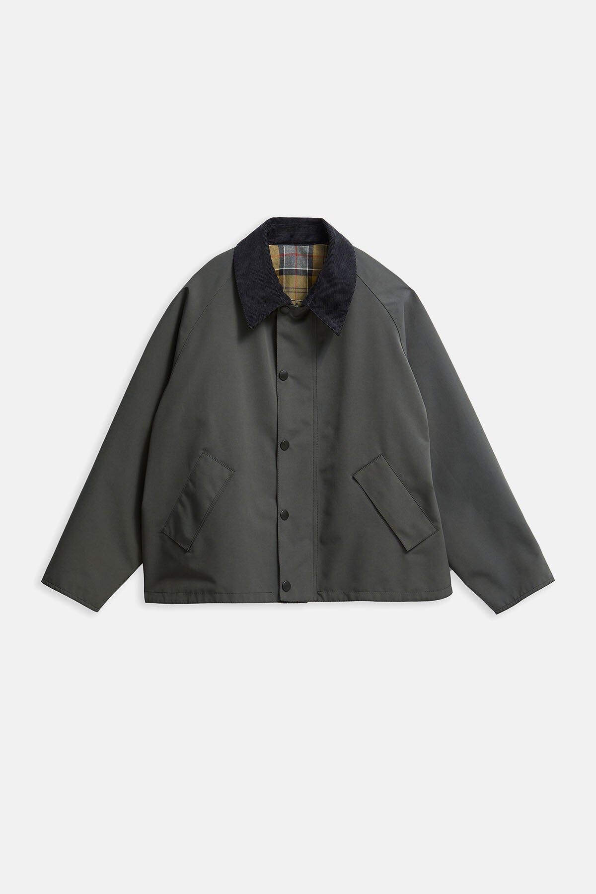 Oversized Reversible Transporter Jacket - ASPHALT GREY