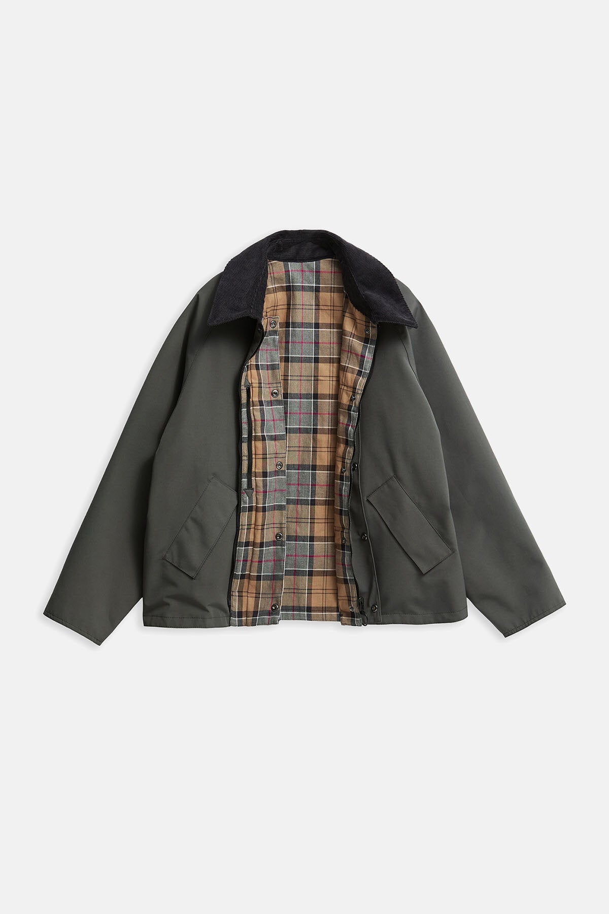 Oversized Reversible Transporter Jacket - ASPHALT GREY