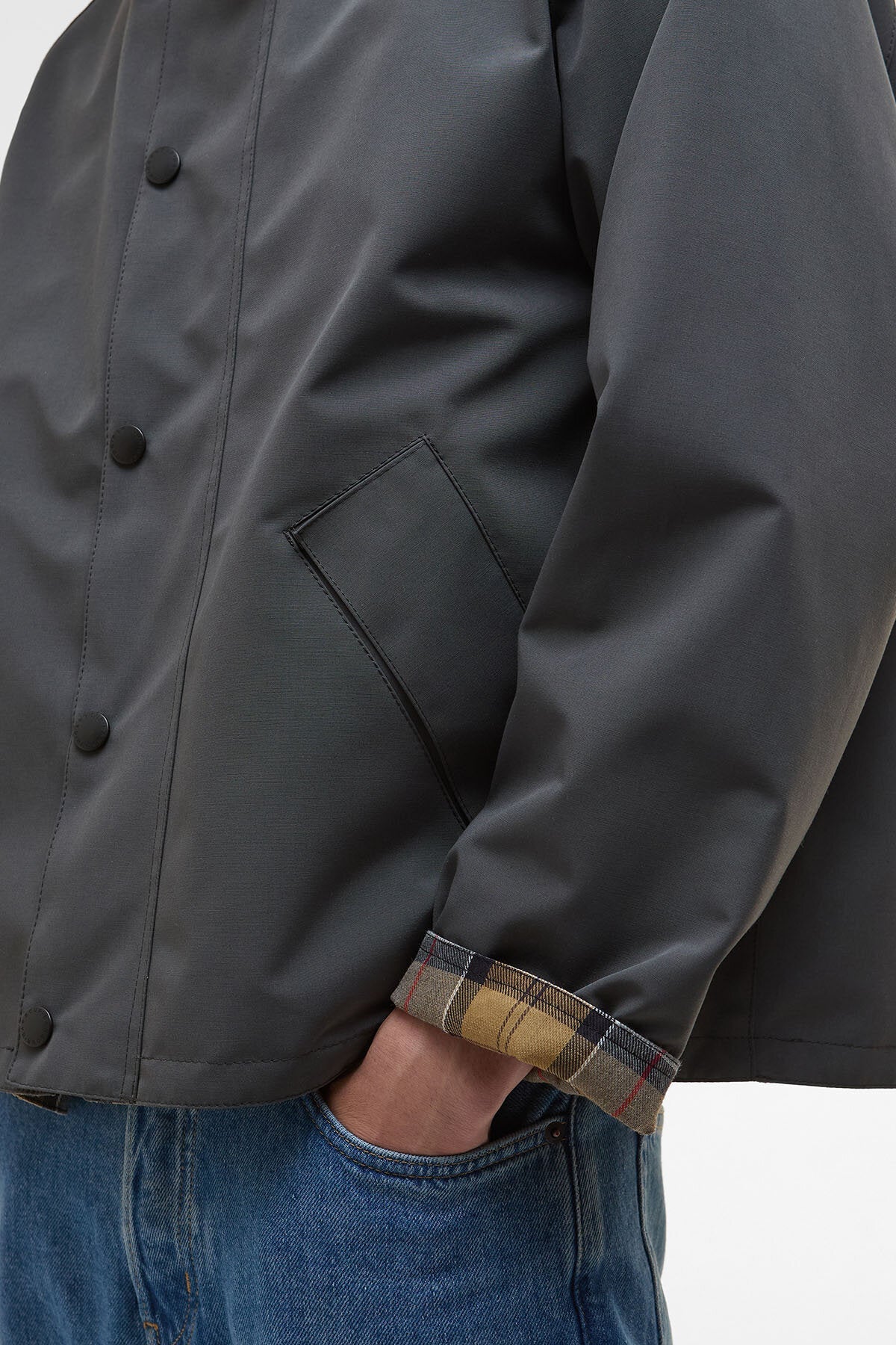 Oversized Reversible Transporter Jacket - ASPHALT GREY