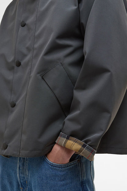 Oversized Reversible Transporter Jacket - ASPHALT GREY