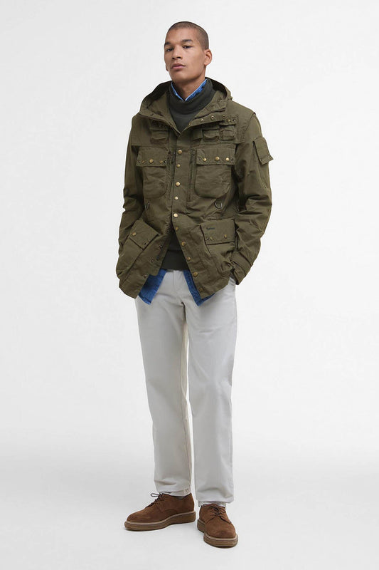 Field Utility Casual Jacket - DUSKY GREEN