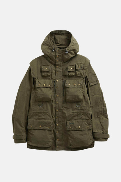Field Utility Casual Jacket - DUSKY GREEN
