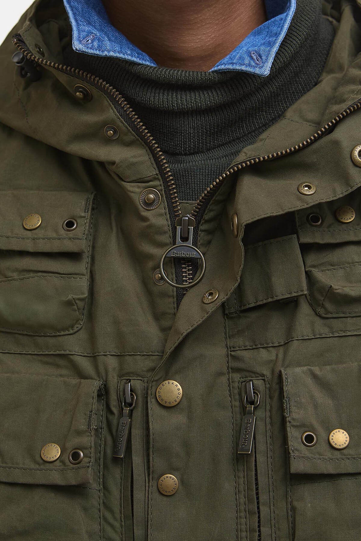Field Utility Casual Jacket - DUSKY GREEN