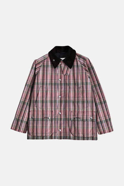 Madras Bedale Casual Jacket - NOAH MADRAS PINK