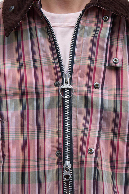 Madras Bedale Casual Jacket - NOAH MADRAS PINK