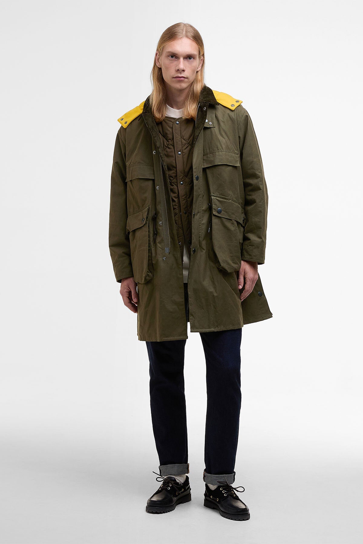 Sunshine Oversized Bedale Casual Field Coat - KHAKI BROWN