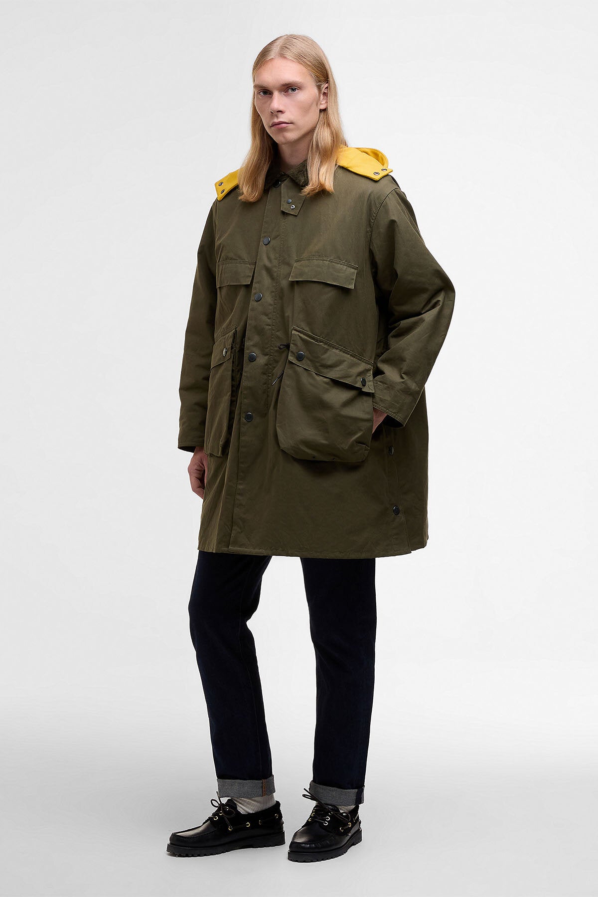 Sunshine Oversized Bedale Casual Field Coat - KHAKI BROWN