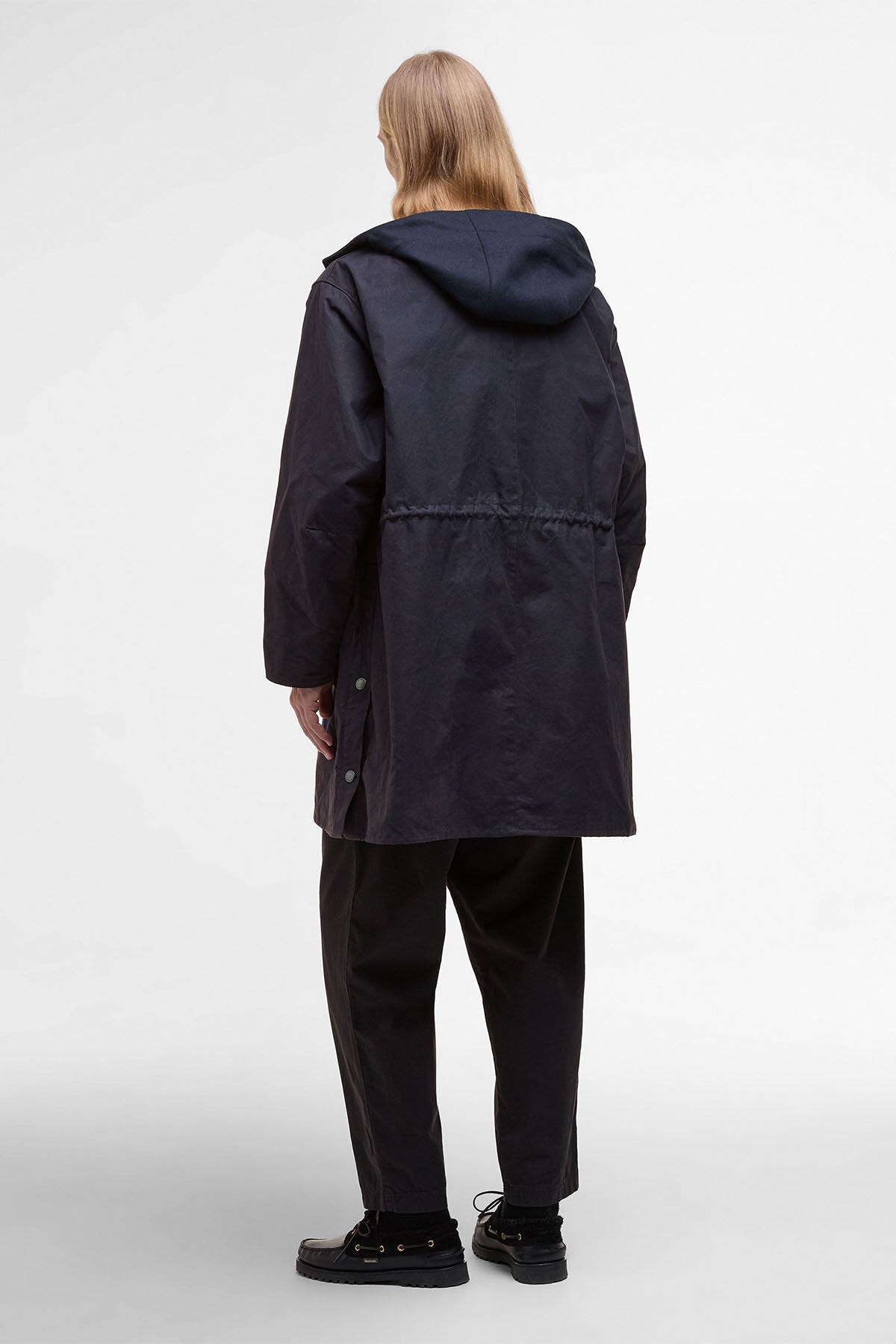 Sunshine Oversized Bedale Casual Field Coat - DARK INDIGO