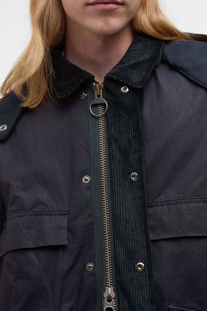 Sunshine Oversized Bedale Casual Field Coat - DARK INDIGO